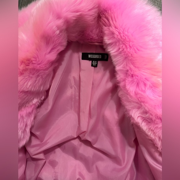 Missguided Faux Fur - Pink - Picture 3 of 3